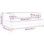 Sofá para niños de terciopelo crema 80x45x30 cm de , Mobiliario para bebés y niños pequeños - Ref: Foro24-3196311, Precio: 69...