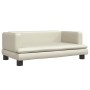 Sofá para niños de cuero sintético crema 80x45x30 cm de , Mobiliario para bebés y niños pequeños - Ref: Foro24-3196313, Preci...