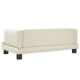 Sofá para niños de cuero sintético crema 80x45x30 cm de , Mobiliario para bebés y niños pequeños - Ref: Foro24-3196313, Preci...