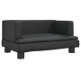 Sofá para niños de cuero sintético negro 60x40x30 cm de , Mobiliario para bebés y niños pequeños - Ref: Foro24-3196324, Preci...