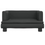 Sofá para niños de cuero sintético negro 60x40x30 cm de , Mobiliario para bebés y niños pequeños - Ref: Foro24-3196324, Preci...