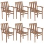 Sillas de jardín apilables 6 uds madera maciza teca con cojines de , Sillas de jardín - Ref: Foro24-3073428, Precio: 750,09 €...