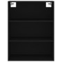 Aparador alto madera contrachapada negro 69,5x34x180 cm de , Aparadores - Ref: Foro24-3189526, Precio: 163,52 €, Descuento: %