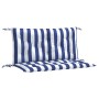 Cojines banco jardín 2 uds tela a rayas azul blanco 100x50x7 cm de , Cojines para sillas y sofás - Ref: Foro24-361671, Precio...