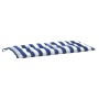 Cojines banco jardín 2 uds tela a rayas azul blanco 100x50x7 cm de , Cojines para sillas y sofás - Ref: Foro24-361671, Precio...