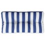 Cojín para palés tela a rayas azul y blanco 80x40x12 cm de , Cojines para sillas y sofás - Ref: Foro24-360616, Precio: 26,18 ...