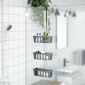 Estante colgante de ducha aluminio 30x15x(67-105) cm de , Jaboneras - Ref: Foro24-154599, Precio: 25,54 €, Descuento: %