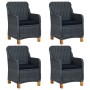 Juego de comedor para jardín de 5 piezas gris oscuro de vidaXL, Conjuntos de jardín - Ref: Foro24-3067847, Precio: 577,40 €, ...