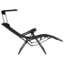 Tumbona plegable de textilene negro de , Tumbonas - Ref: Foro24-312467, Precio: 93,70 €, Descuento: %