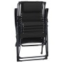 Tumbona plegable de textilene negro de , Tumbonas - Ref: Foro24-312467, Precio: 93,70 €, Descuento: %