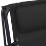 Tumbona plegable de textilene negro de , Tumbonas - Ref: Foro24-312467, Precio: 93,70 €, Descuento: %