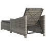 Tumbona de jardín con cojín de ratán sintético gris oscuro de , Tumbonas - Ref: Foro24-317180, Precio: 230,54 €, Descuento: %