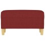 Banco de tela rojo vino tinto 70x35x41 cm de , Bancos - Ref: Foro24-349373, Precio: 52,09 €, Descuento: %