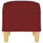 Banco de tela rojo vino tinto 70x35x41 cm de , Bancos - Ref: Foro24-349373, Precio: 52,09 €, Descuento: %