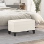 Banco de cuero sintético color crema 70x35x41 cm de , Bancos - Ref: Foro24-349440, Precio: 44,38 €, Descuento: %