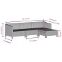 Set de muebles de jardín 4 pzas y cojines ratán sintético gris de , Conjuntos de jardín - Ref: Foro24-362687, Precio: 356,02 ...