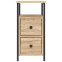 Mesita de noche madera de ingeniería roble Sonoma 30x60x60 cm de , Mesitas de noche - Ref: Foro24-826065, Precio: 77,27 €, De...