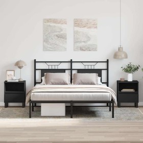 Mesitas de noche 2 uds madera de ingeniería negro 40x35x50 cm de , Mesitas de noche - Ref: Foro24-830639, Precio: 87,41 €, De...