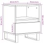 Mesitas de noche 2 uds madera de ingeniería negro 40x35x50 cm de , Mesitas de noche - Ref: Foro24-830639, Precio: 87,41 €, De...