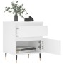 Mesitas de noche 2 uds madera de ingeniería blanco 40x35x50 cm de , Mesitas de noche - Ref: Foro24-830653, Precio: 79,30 €, D...