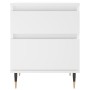 Mesitas de noche 2 uds madera de ingeniería blanco 40x35x50 cm de , Mesitas de noche - Ref: Foro24-830653, Precio: 79,30 €, D...