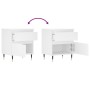 Mesitas de noche 2 uds madera de ingeniería blanco 40x35x50 cm de , Mesitas de noche - Ref: Foro24-830653, Precio: 79,30 €, D...