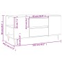 Mesa de centro madera ingeniería gris hormigón 102x44,5x50 cm de , Mesas de centro - Ref: Foro24-831000, Precio: 81,31 €, Des...