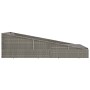 Tumbona cama de jardín ratán sintético gris 110x200 cm de , Camas para exteriores - Ref: Foro24-45777, Precio: 324,15 €, Desc...