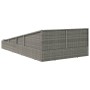 Tumbona cama de jardín ratán sintético gris 110x200 cm de , Camas para exteriores - Ref: Foro24-45777, Precio: 324,15 €, Desc...