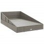 Tumbona cama de jardín ratán sintético gris 110x200 cm de , Camas para exteriores - Ref: Foro24-45777, Precio: 324,15 €, Desc...
