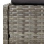 Tumbona cama de jardín ratán sintético gris 110x200 cm de , Camas para exteriores - Ref: Foro24-45777, Precio: 324,15 €, Desc...