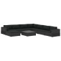 Set de muebles de jardín 9 pzas y cojines ratán sintético negro de , Conjuntos de jardín - Ref: Foro24-46776, Precio: 938,71 ...