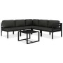 Set muebles de jardín 6 pzas y cojines aluminio gris antracita de , Conjuntos de jardín - Ref: Foro24-49230, Precio: 763,68 €...