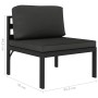 Set muebles de jardín 6 pzas y cojines aluminio gris antracita de , Conjuntos de jardín - Ref: Foro24-49230, Precio: 763,68 €...