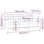 Sofá de 3 plazas con cojines tela rojo tinto 180 cm de , Sofás - Ref: Foro24-3200796, Precio: 239,66 €, Descuento: %