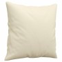 Sofá de 2 plazas con cojines cuero sintético color crema 140 cm de , Sofás - Ref: Foro24-3200804, Precio: 242,41 €, Descuento: %