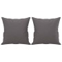 Sofá de 3 plazas con cojines cuero sintético gris 180 cm de , Sofás - Ref: Foro24-3200810, Precio: 282,52 €, Descuento: %