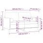 Sofá de 2 plazas con cojines terciopelo negro 140 cm de , Sofás - Ref: Foro24-3200886, Precio: 211,01 €, Descuento: %