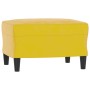 Sofá de 3 plazas con taburete terciopelo amarillo 180 cm de , Sofás - Ref: Foro24-3201113, Precio: 298,08 €, Descuento: %