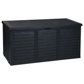 ProGarden Caja de almacenaje de jardín con ruedas gris oscuro 300 L de ProGarden, Cajas de almacenaje para exteriores - Ref: ...