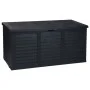 ProGarden Caja de almacenaje de jardín con ruedas gris oscuro 300 L de ProGarden, Cajas de almacenaje para exteriores - Ref: ...
