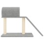 Rascador para gatos con túnel y escalera gris claro 55,5 cm de , Mobiliario para gatos - Ref: Foro24-171790, Precio: 35,22 €,...