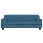 Cama para perros de terciopelo azul 90x53x30 cm de , Camas para perros - Ref: Foro24-171868, Precio: 95,29 €, Descuento: %