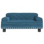 Cama para perros de terciopelo azul 70x45x30 cm de , Camas para perros - Ref: Foro24-171882, Precio: 72,15 €, Descuento: %