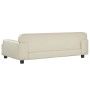 Cama para perros de cuero sintético crema 90x53x30 cm de , Camas para perros - Ref: Foro24-171877, Precio: 94,28 €, Descuento: %