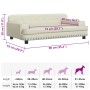 Cama para perros de cuero sintético crema 90x53x30 cm de , Camas para perros - Ref: Foro24-171877, Precio: 94,28 €, Descuento: %
