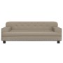Cama para perros de cuero sintético color capuchino 90x53x30 cm de , Camas para perros - Ref: Foro24-171880, Precio: 114,25 €...