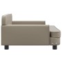 Cama para perros de cuero sintético color capuchino 90x53x30 cm de , Camas para perros - Ref: Foro24-171880, Precio: 114,25 €...