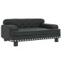 Cama para perros de cuero sintético negra 70x45x30 cm de , Camas para perros - Ref: Foro24-171889, Precio: 91,26 €, Descuento: %