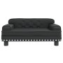 Cama para perros de cuero sintético negra 70x45x30 cm de , Camas para perros - Ref: Foro24-171889, Precio: 91,26 €, Descuento: %